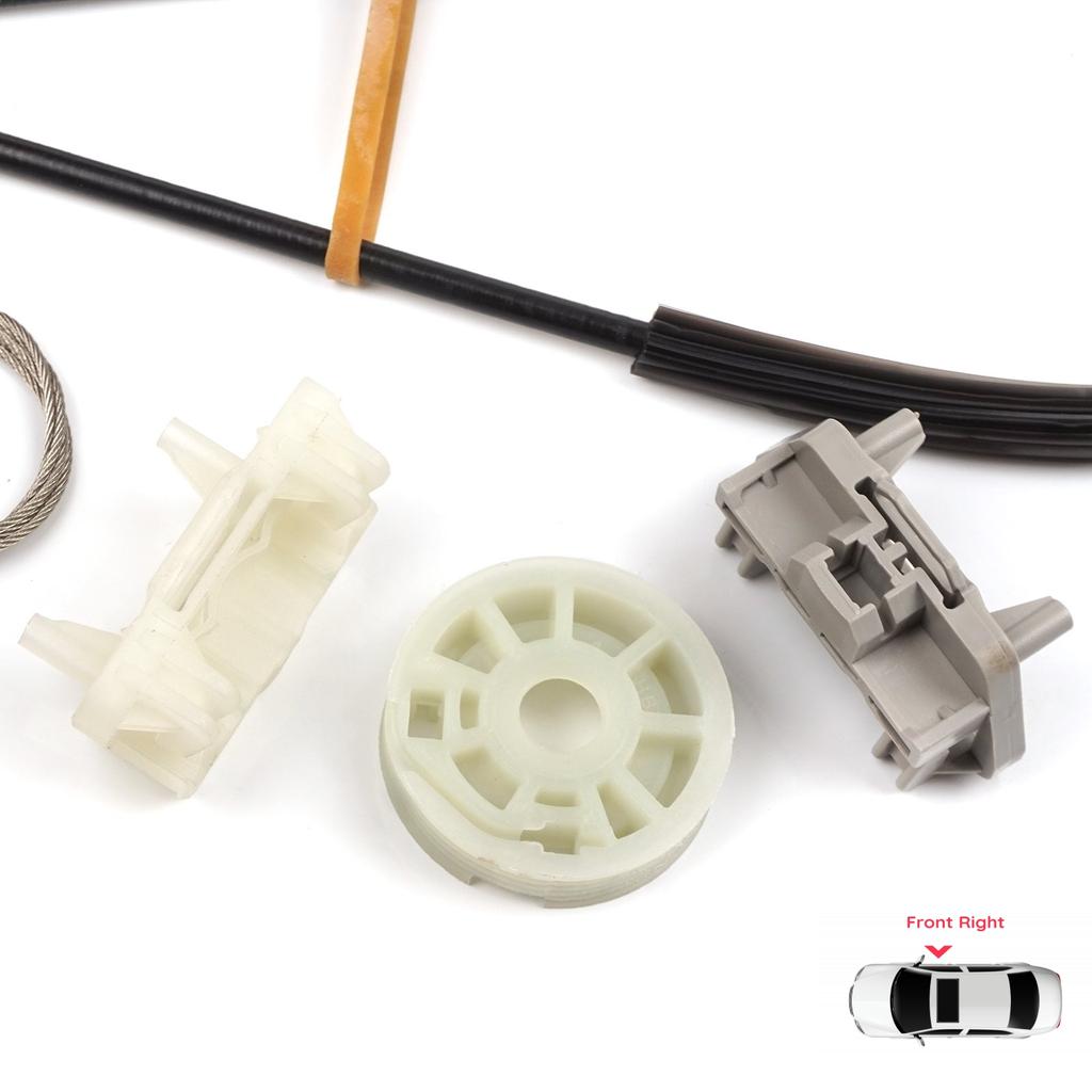 EWR551 Electric Power Window Regulator Repair Set Front Right Door for Ford Focus MK1 1998-2007 2/3 Door Hatchback Coupe 1331618