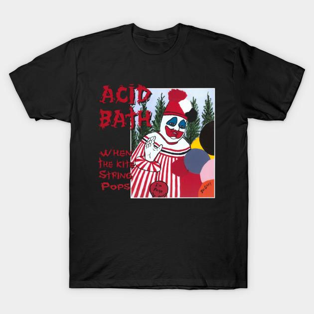 Азиатский размер Мужская черная футболка с принтом Acid Bath When The Kite String Pops Классическая без выреза Термотрансферный принт Хлопковая футболка