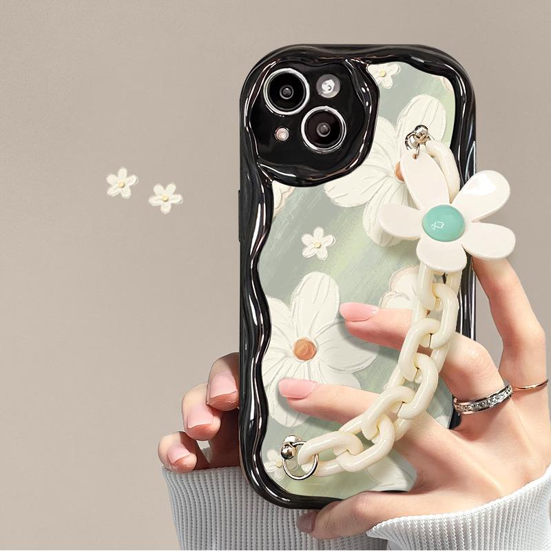 Подходит для Apple 14promax Чехол для мобильного телефона iPhone 13 Summer Flower Chain 11/12mini Противоударный силиконовый