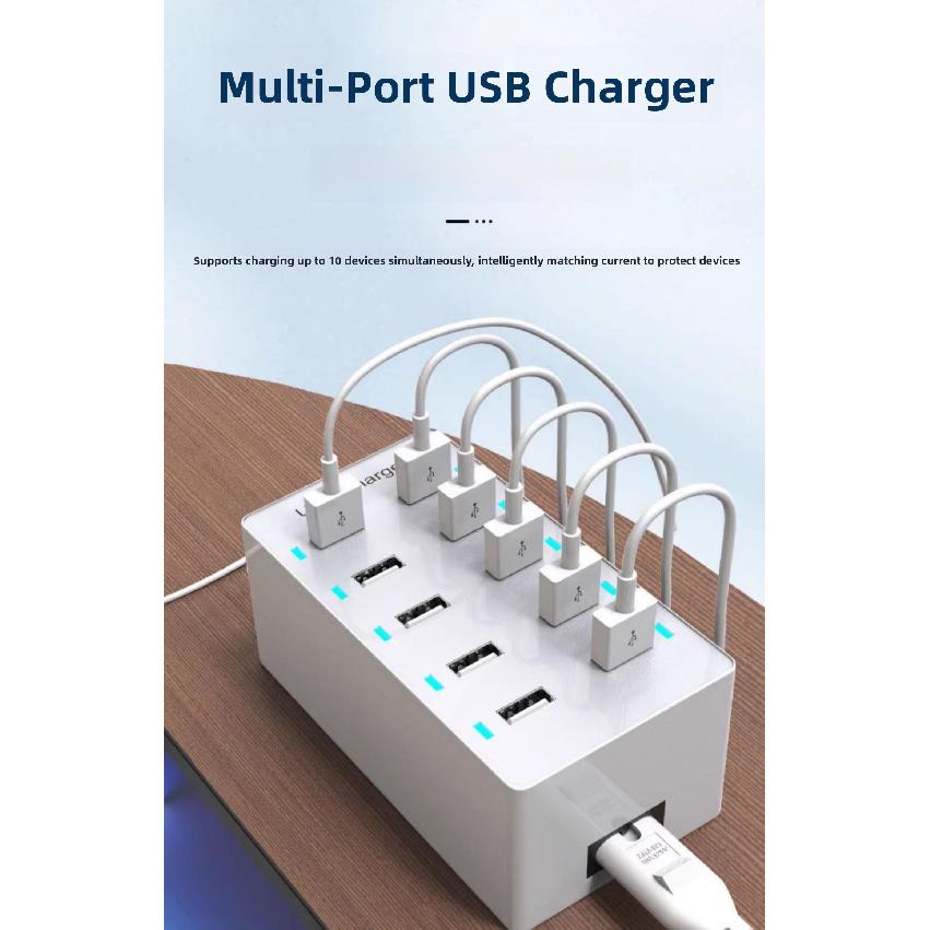 Earise | Многофункциональное USB-зарядное устройство с 15 портами