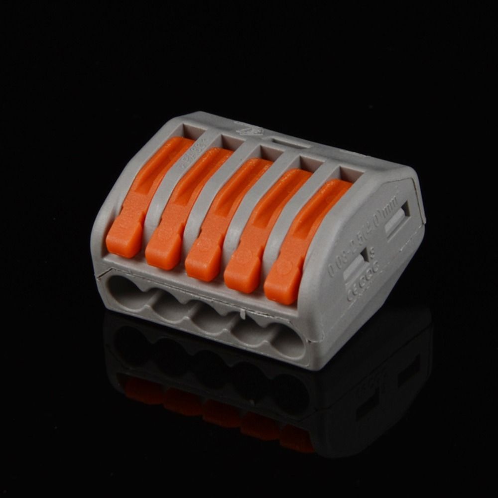 60PCS Puch in Lever Wire Nuts 28-12 AWG Electrical Wire Nuts Lever Wire Connectors Kit