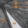 USB Electric Heated Shawl Blanket Multifunctional Thickened Shoulder Warmer Blanket 3 Heating Settings Power Bank Heating Pad