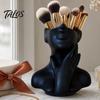 Talos 3D-печатная скульптура лица, подставка для ручек, эстетичная настольная организация, вместительная чашка-держатель для кистей для макияжа на стол, водонепроницаемое хранилище для портретов