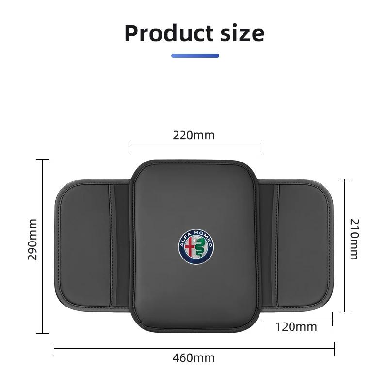 Car Stickers For Alfa Romeo Car Armrest Box Mat Cushion Storage Bag For Alfa Romeo 159 147 156 166 Giulietta Giulia Mito Stelvio