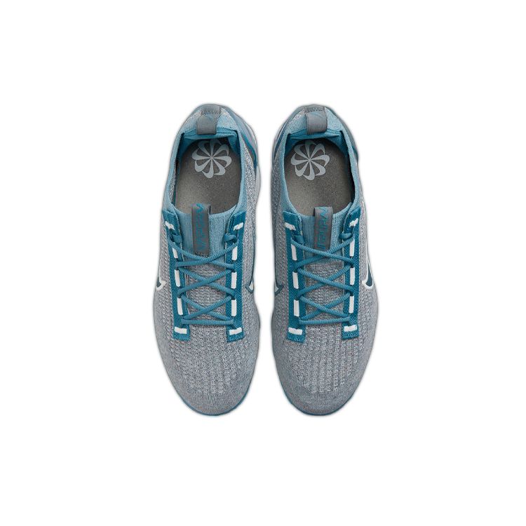 Nike Air Vapormax 2021 Flyknit Rift Blue Мужские кроссовки Волко-серый Photon-Dust Dark-Teal-Green DC9394-400