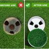 Golf Putting Cup and Grass Style Cover Set for Backyard Practice, Round Cup with Removable Cap and 3-Hole Base Design