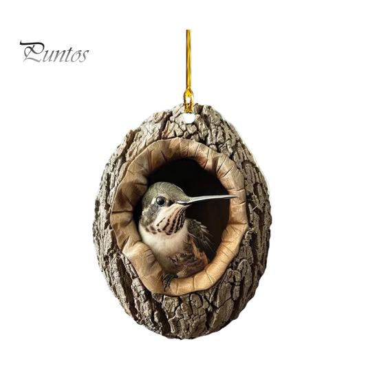 Рождественский орнамент в виде животного, 2D акриловый кулон, украшение в виде лесного животного, деревенский овальный дизайн, сезонный декор для рождественской елки, сувениры на память о дикой природе