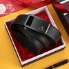 Paul Messider Men's Luxury Automatic Buckle Leather Belt