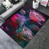 Ковер в тематике роз. Новинка! Противоскользящая Звукоизоляция, Ковер для Гостиной Спальни Офисных Зон, Коврик, пригодный для машинной стирки