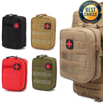Тактическая многофункциональная поясная сумка для улицы MOLLE Медицинский аварийный комплект Портативный набор для выживания Подсумок для аксессуаров Камуфляжная тренировочная сумка