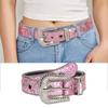 Summer Waist Belt Shinning Rhinestone Belts for Woman Men Luxurious Full Diamond Studded Waist Strap for Jeans Dress