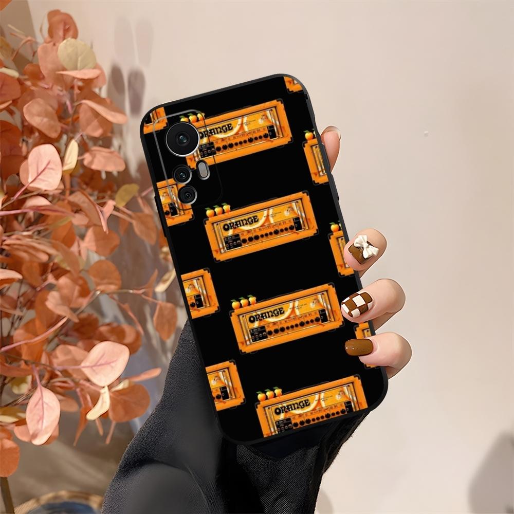 Оранжевый чехол для телефона в виде гитарного усилителя Fundas для Xiaomi 15 14 12 Lite Pro 13 11t POCO X5 M6 M5 X6 X3 F5 F6 Pro