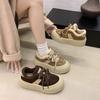 Platform Bread Shoes Women's 2025 Winter New Heightening Muffin Piled Warm Wool Cotton Shoes Casual Sports Board Shoes