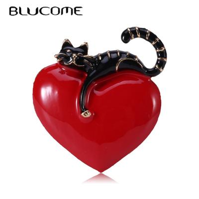 Трансграничная продажа, стиль, креативный дизайн, брошь с изображением кота, аксессуары для одежды, брошь-корсаж