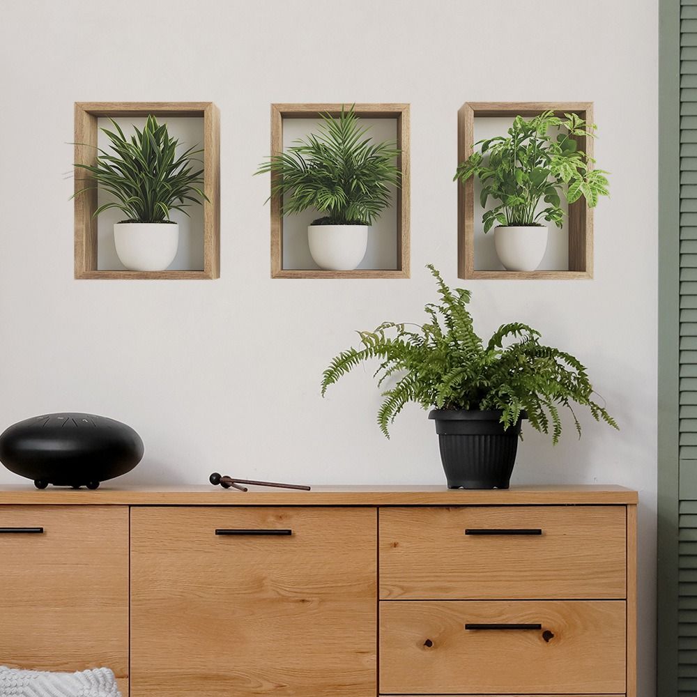 Removable Wall Mural DIY Wall Art NEW Potted Plant Decals Home Decor