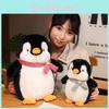 Penguin Doll Plush Pillow Birthday Gift Pink Gray Scarf Decoration Oceanarium