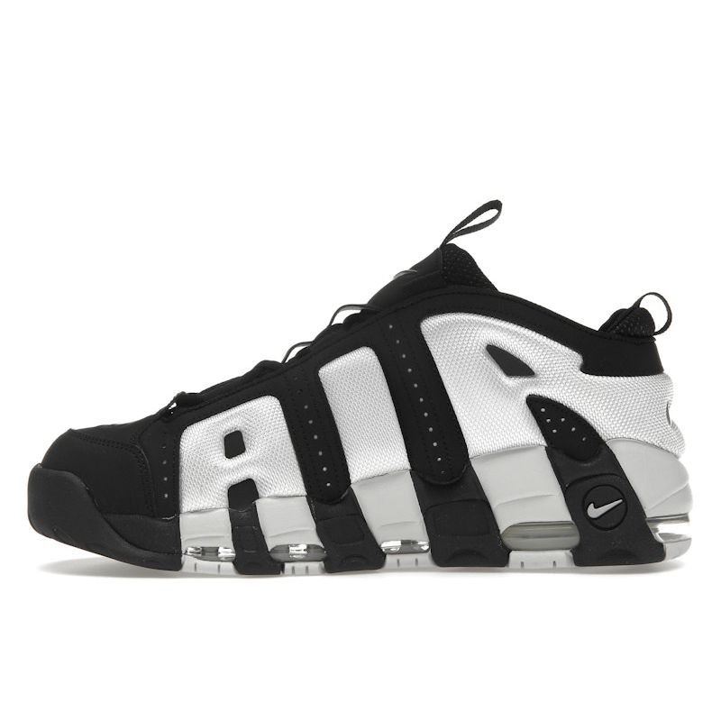 Nike Air More Uptempo Low Black Photon Dust Unisex Sneakers Metallic-Silver FZ3055-001