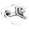 Wall Mounted Basin Faucets Zinc Alloy Basin Faucets Hot Cold Water