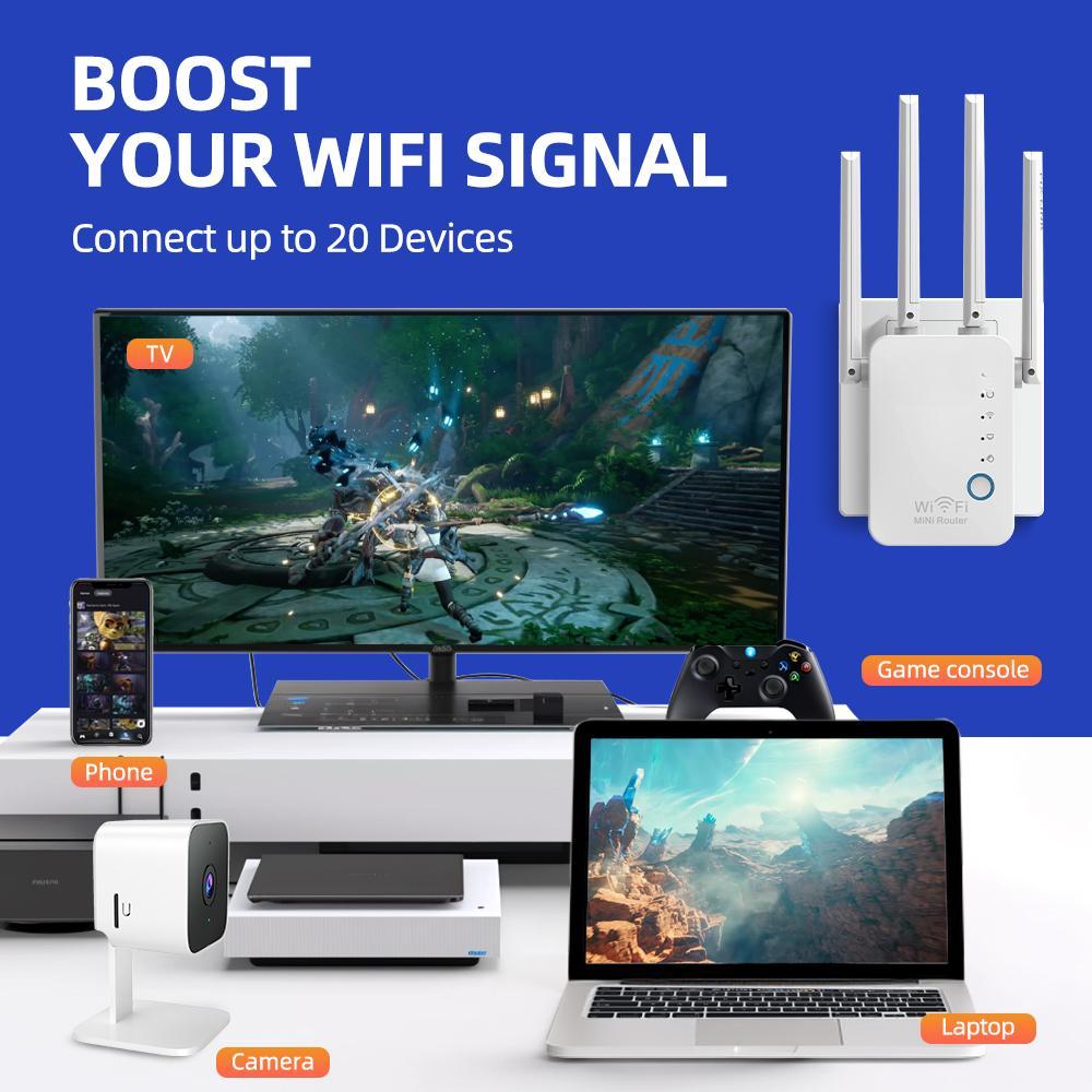 Wi-Fi ретранслятор 300 Мбит/с Wi-Fi беспроводной интернет большой дальности усилитель сигнала для дома с режимом точки доступа Ethernet