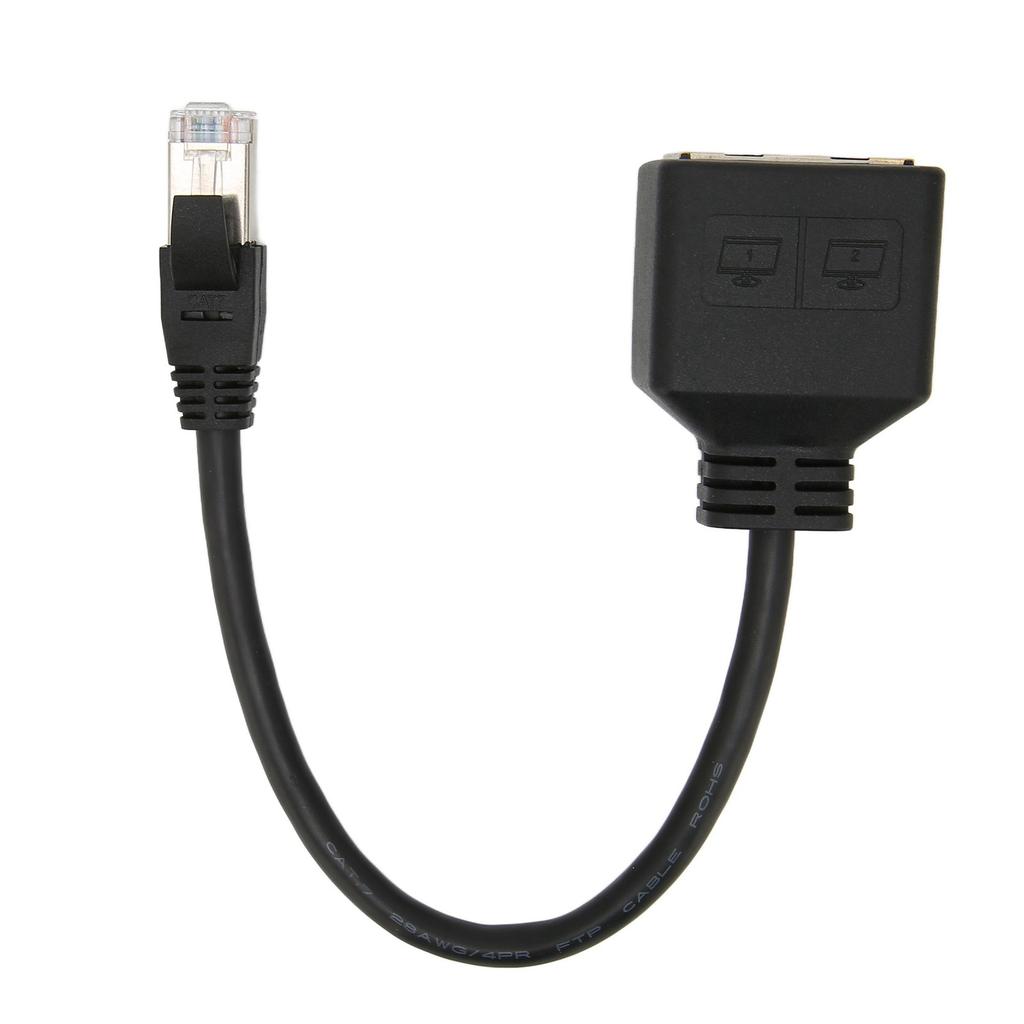 Кабель-удлинитель адаптера Ethernet RJ45 1 на 2 порта Отличная передача соединения Сплиттер