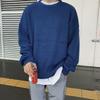 Wearing A Base Knit Sweater In Autumn and Winter, Solid Color Round Neck Sweater, Loose and Versatile, Thick Korean Style Trendy Sweater, Men's Jacket