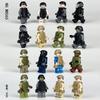 M8065 16 Military Navy Seals Building Block People Bulletproof Vest Assembled Building Block Toys