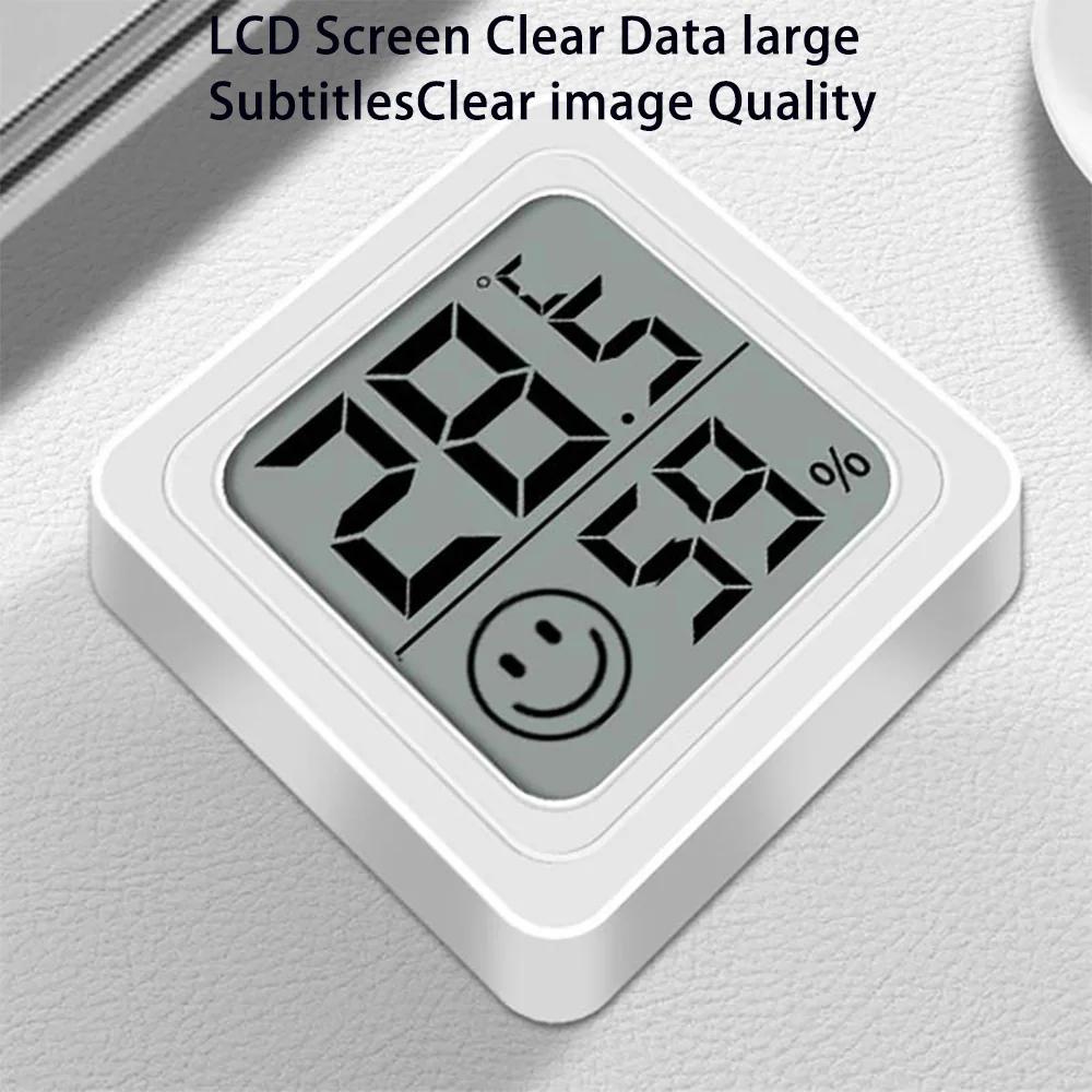 Mini Digital Thermometer Hygrometer, LCD Display Indoor Outdoor Temperature Humidity Monitor Meter for Home Room Office Garden
