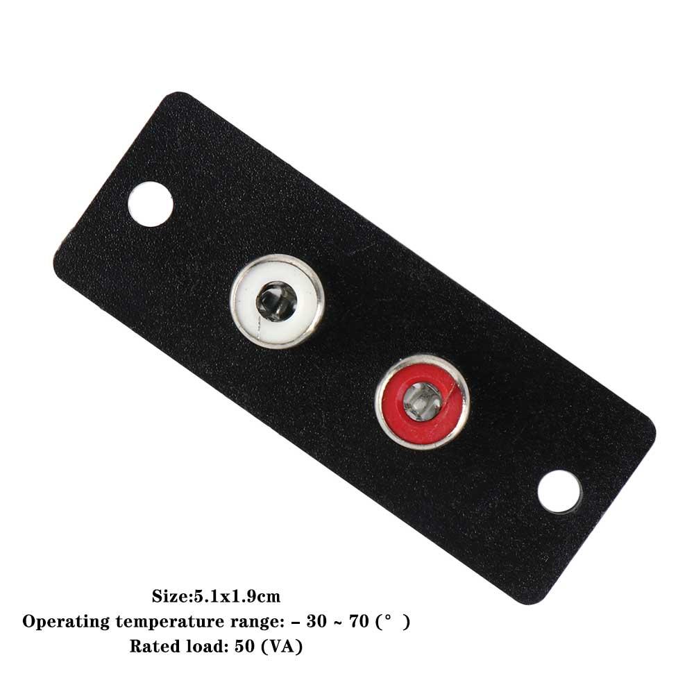 AV Adapter RCA Plate Chassis Socket RCA Jack Connector RCA Terminal Audio RCA Plug Connecting Plug