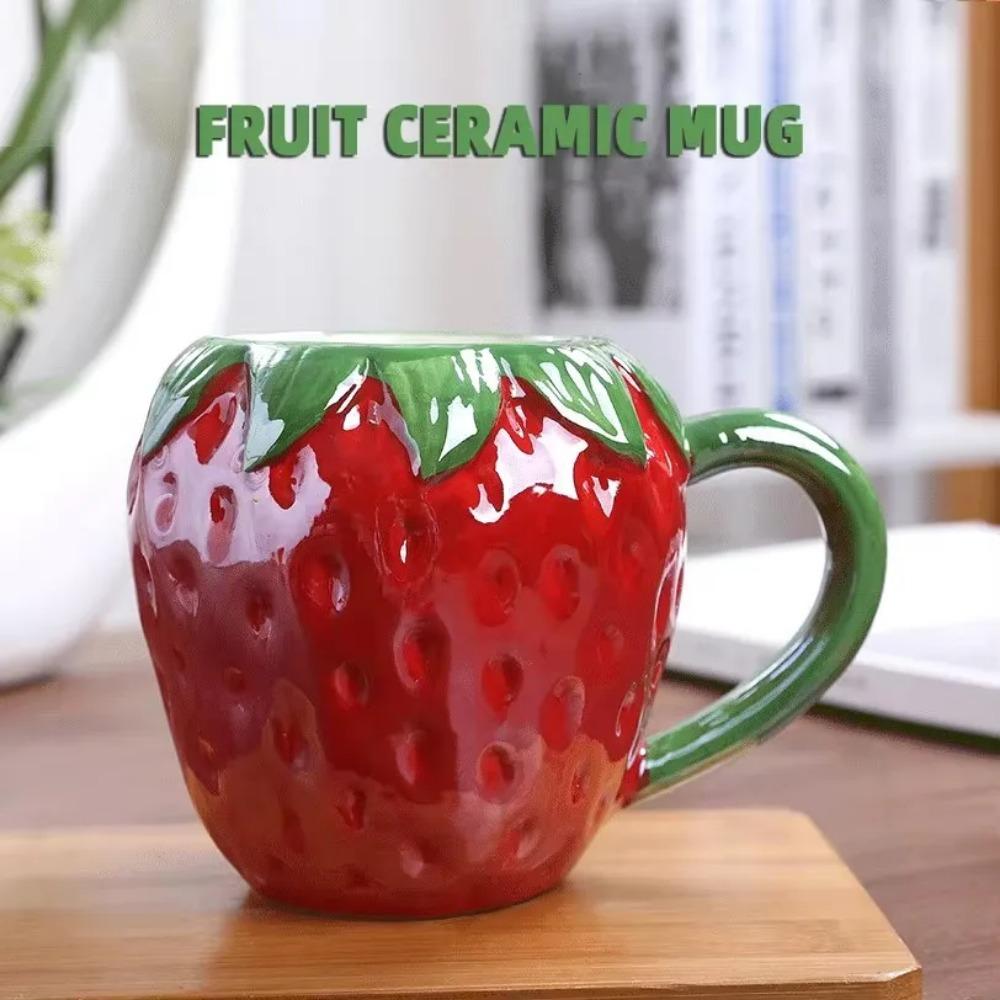 Creative Cute Pet Fruit Cup Ceramic Mug Custom Children Water Cup Milk Cup Office Cup Coffee Mug