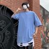 Heavy Fabric Vintage Men Oversized Tees Summer Short  Male Breathable Lightweight Soft Pullover Top