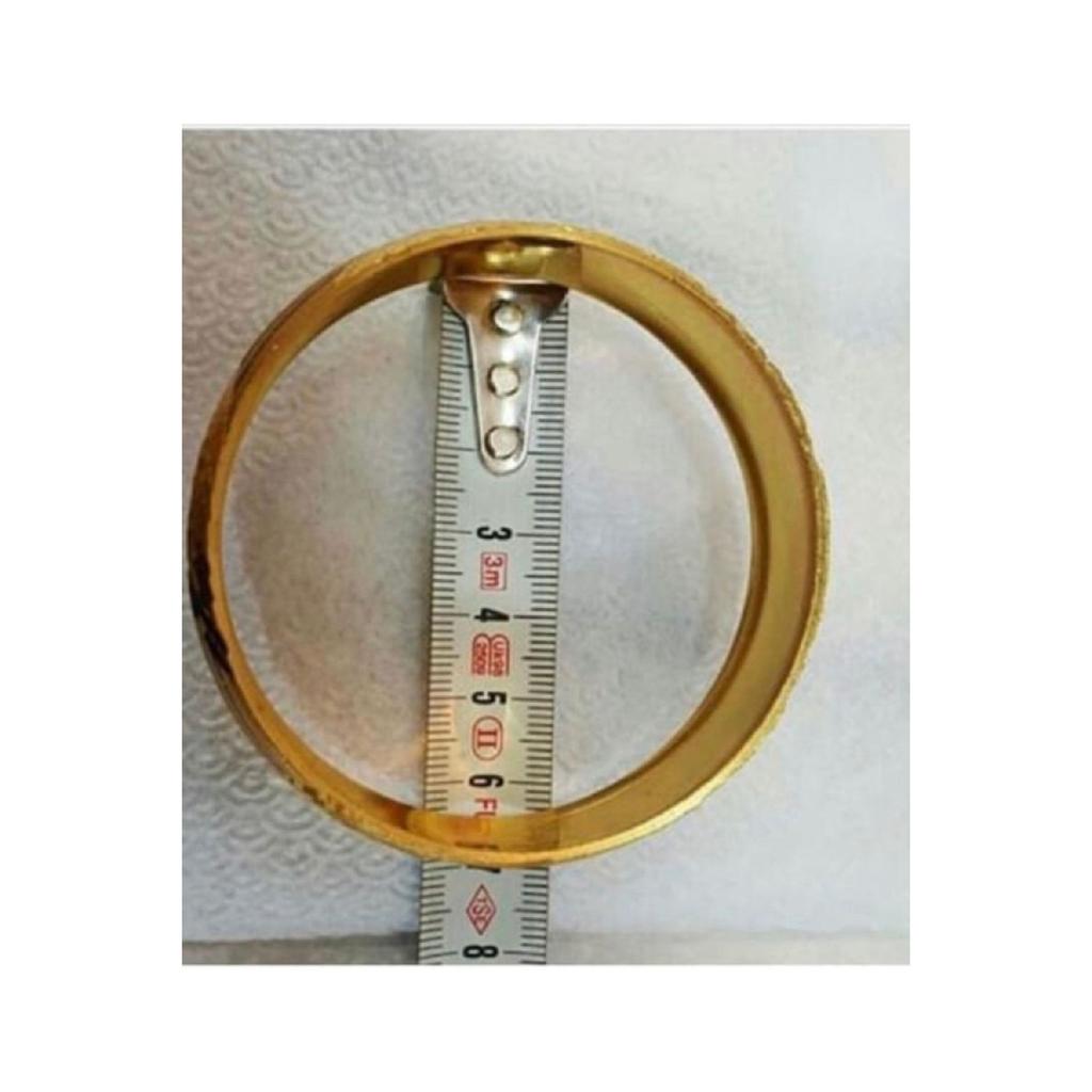 Браслет прямой линии с покрытием из 22-каратного золота диаметром 1,5 см