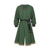 Medieval Long-Sleeved One-Piece Costume Loose Fit Nordic with Belt and
