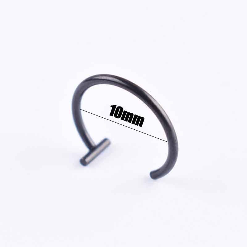 Хорошие украшения для тела Кольца для губ Кольцо для носа Клипса для рта Медицинская титановая сталь Клипса для тела Поддельный пирсинг 1 шт.