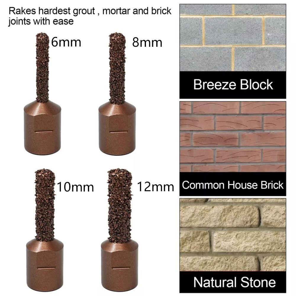 High Hardness Mortar Rake Bit M14 Thread Angle Grinder Trimming Milling Cutter Bit Slotting Tool