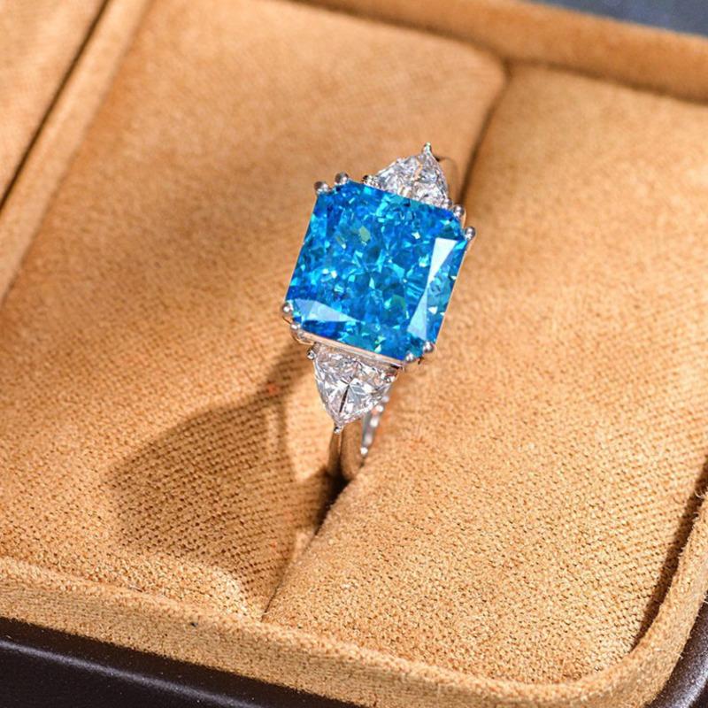 Gica Gema 100% 925 Sterling Silver Zircon Gemstone Wedding Engagement Ring For Women Fine Jewelry Gifts