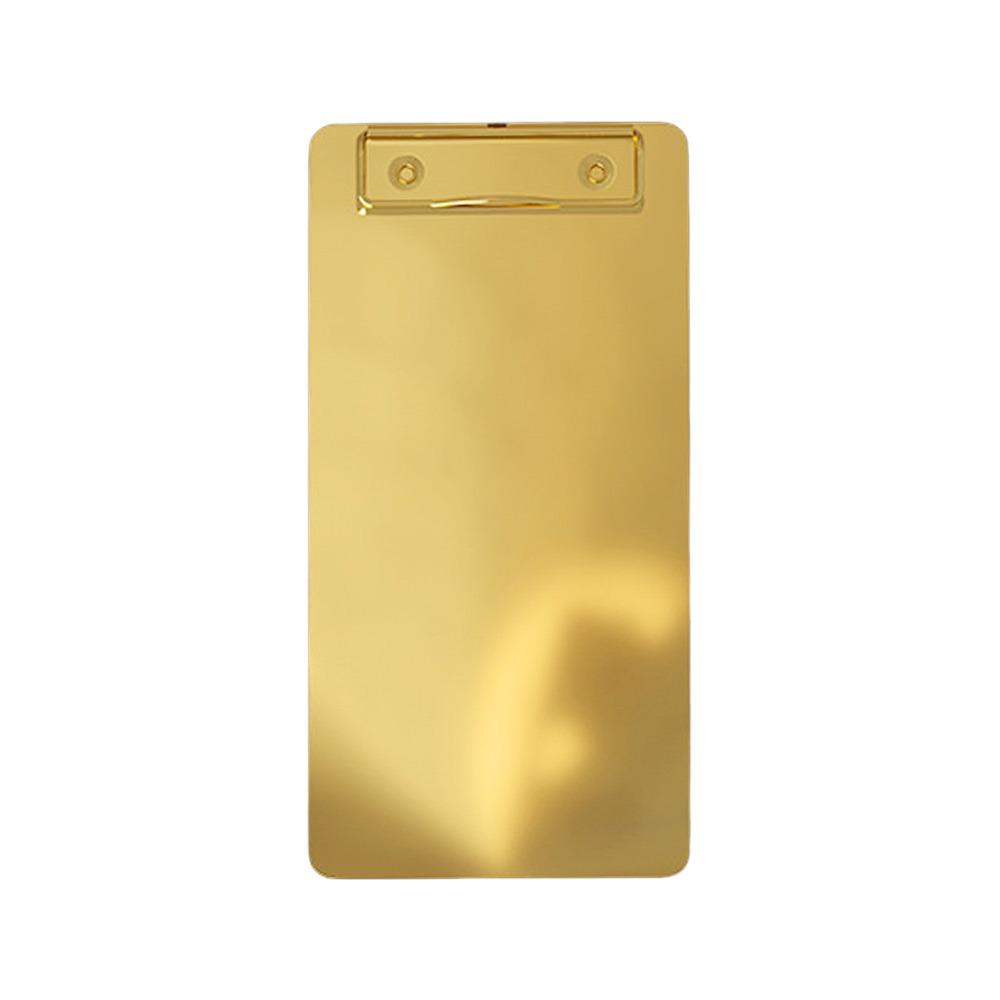 Hard Test Paper Storage Folder Stainless Steel Writing Pad Document Filing Organizer  Restaurant