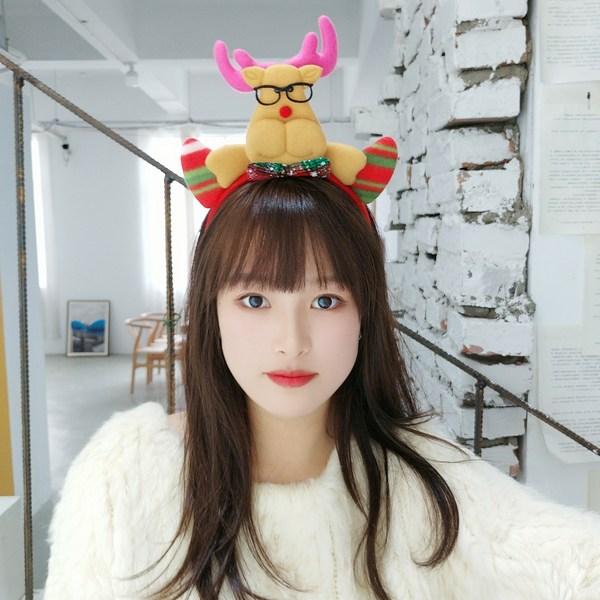 Christmas Headband Mix Collection, 08) LED Santa Hat..., 1 Set