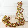 2 .2 Meters Rose Artificial Flowers Christmas Garland For Wedding Home Room Decoration Spring Autumn Garden Fake Plant Vine