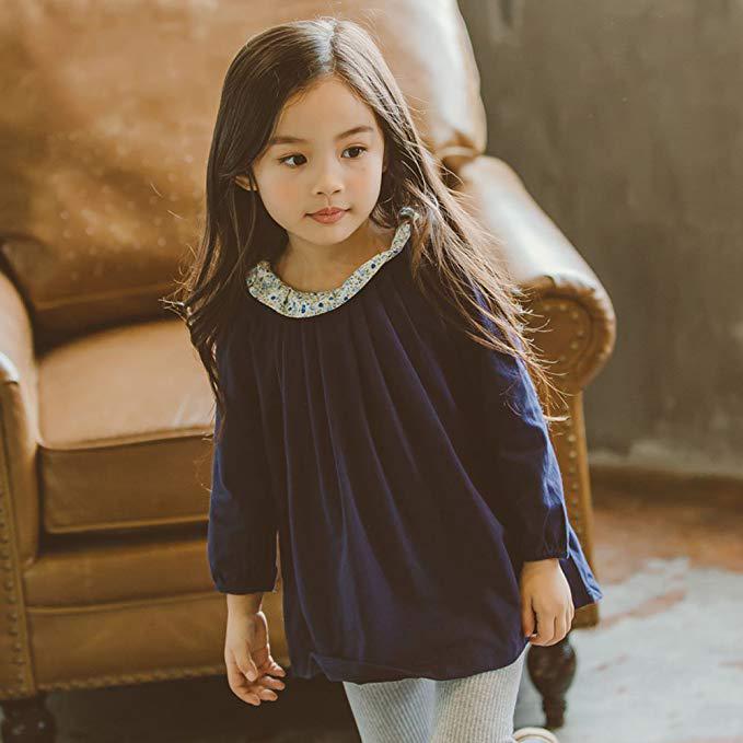 Детское хлопковое платье YUBAOBEI