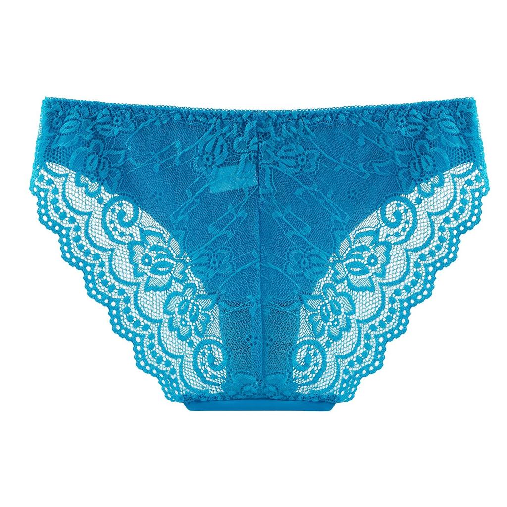 Women's Solid Color Lace Sexy Low Waist Seamless Breathable Bow Panties