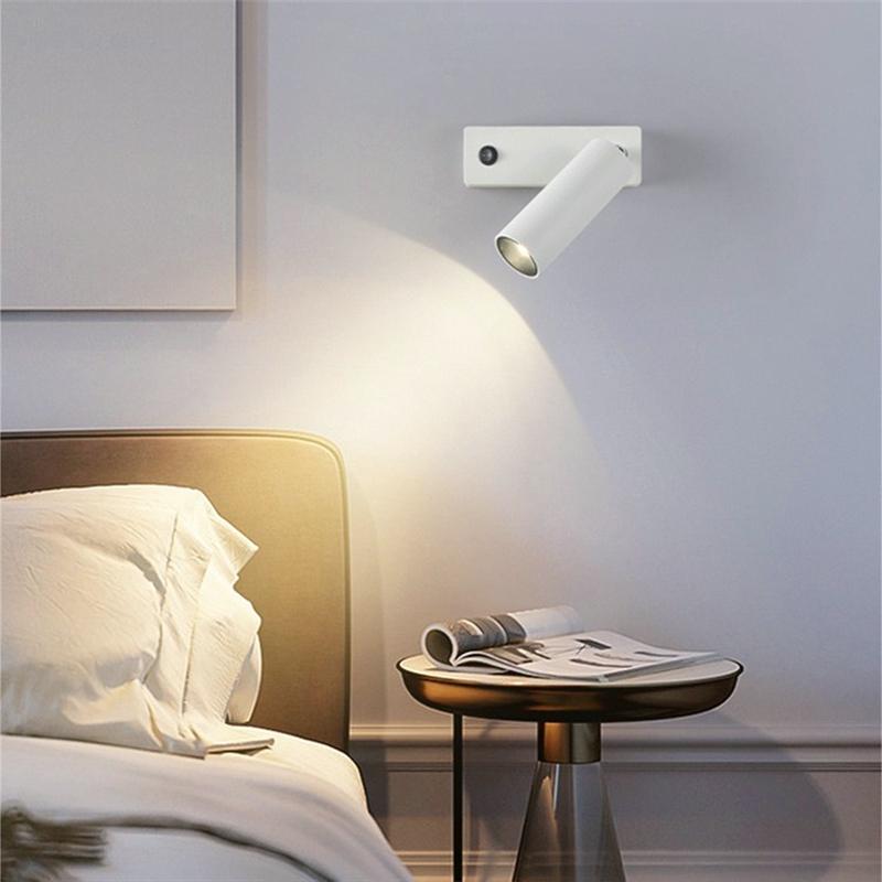 3W Nordic LED Wall Light With Switch Foldable Rotation Hotel Sconce Bedside Bedroom Reading Hallway Indoor Wall Lighting Fixture