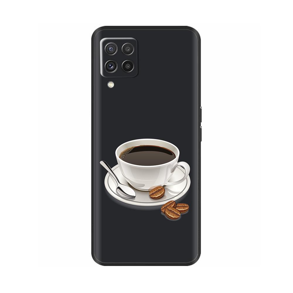 For Samsung Galaxy M22 M32 4G Case Phone Back Cover For Samsung M32 4G M22 F22 Case Soft Black Silicone Bumper Shell 6.4 inch