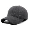 Men's Autumn Winter Baseball Cap Middle-Aged and Elderly Velvet Warm Hat Dad Ear Protection Cap