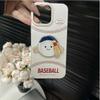 Однослойный простой бейсбол для IPhone16pomax для Apple 15pr Чехол для мобильного телефона 14 Новый стиль 13 Мультяшный 12