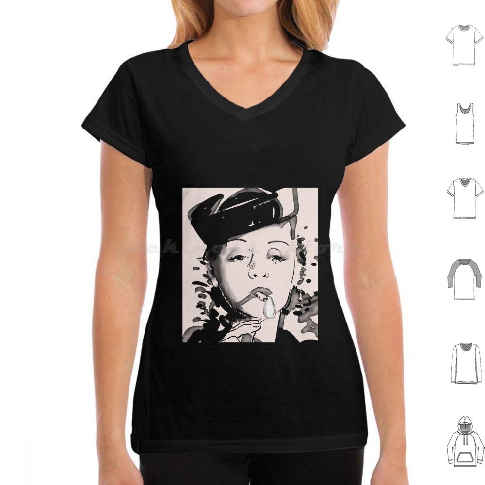 Bette Davis Smoking T Shirt Cotton Men Women DIY Print Flame Firestarter Bette Davis Movie Cinema Actress Portrait Famale Hat