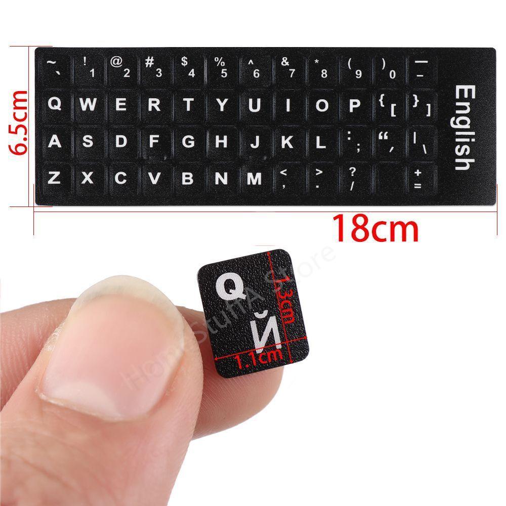 Multi-Language Keyboard Stickers Spanish/English/Russian/Deutsch/Arabic/Italian/Japan Letter Replacement For Laptop Pc Notebook