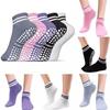 1 пара женских нескользящих носков с захватом, женские нескользящие чулки для йоги, подходящие для занятий чистым балетом и танцами