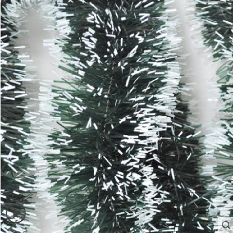 Украшения для елки из шерсти: Разноцветные полоски длиной 2 м и шириной 9 см с гирляндами-цветами