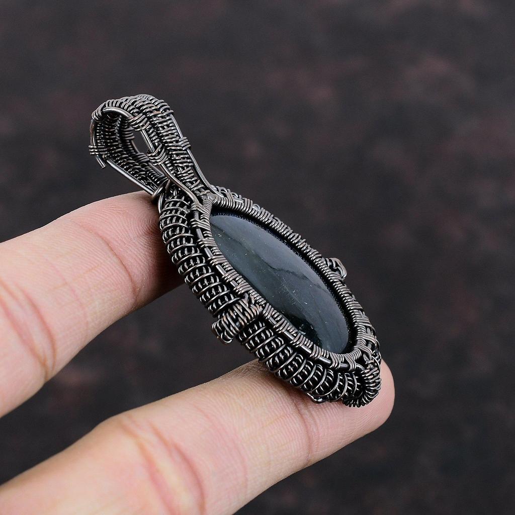 Labradorite Pendant Copper Wire Wrapped Pendant Handmade Pendant Wonderful Copper Jewelry Dainty Gemstone Pendant Wire Wrap Jewelry For Gift
