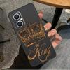 Король Королева Корона Для OPPO Reno 14 13 12 11 10 Pro 8T 11F 12F 13F 14F 7 8 Lite OPPO Find X8 X6 X5 X9 Pro Чехол